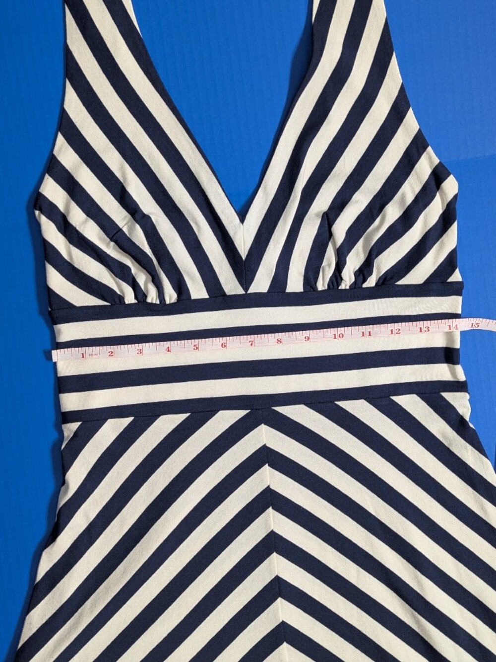 Banana Republic Chevron Halter Maxi Dress Size S - Picture 5 of 14